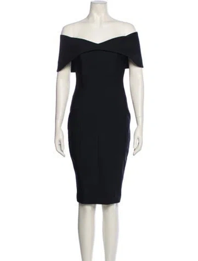 Pre-owned Misha Collection Nylon Mini Dress In Black