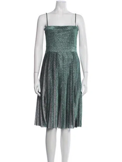 Pre-owned Misha Collection Printed Midi Length Dress W/ Tags