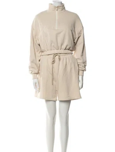 Pre-owned Misha Collection Short Set In Neutrals