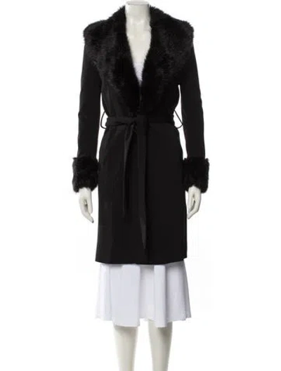 Pre-owned Misha Collection Trench Coat In Black