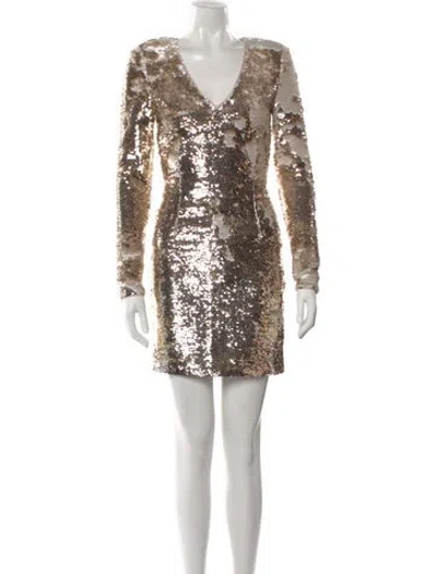 Pre-owned Misha Collection V-neck Mini Dress W/ Tags