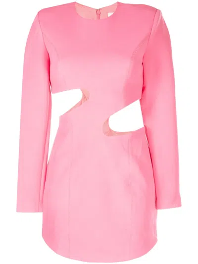 Misha Cosette Cut Out-detail Minidress In Pink