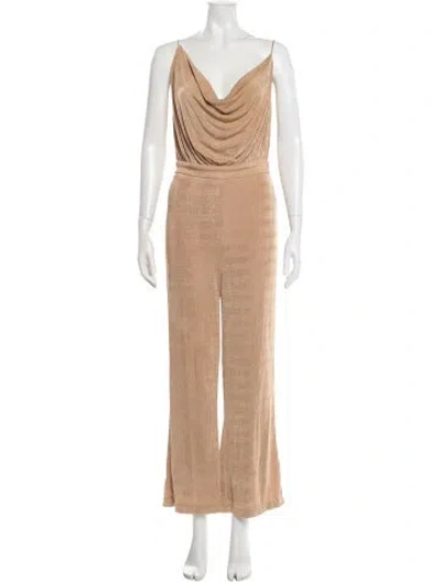 Pre-owned Misha Cowl Neck Jumpsuit