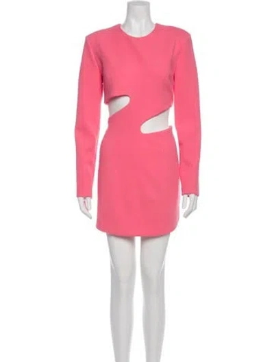 Pre-owned Misha Crew Neck Mini Dress W/ Tags In Pink