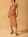 Misha Dion Midi Dress In Praline In Brown
