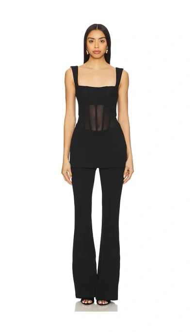 Misha Ines Jumpsuit In Black