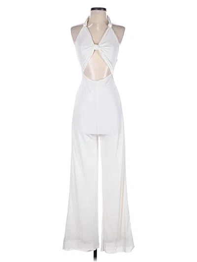 Pre-owned Misha Jumpsuit In White