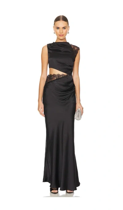 Misha Kimora Maxi Dress In Black