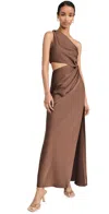Misha Kristin Gown In Umber Brown