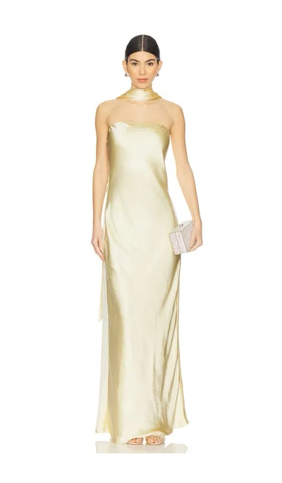 Misha Lilia Gown In Gold