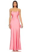 Misha Livia Maxi Dress In Conch Shell Pink