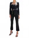 Misha Lorelei Flared Leg Pant In Black In Black
