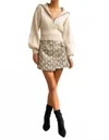 Misha Margot Mini Skirt In Python In Multi
