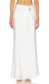 Misha Melody Maxi Skirt In 象牙白