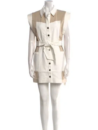 Pre-owned Misha Mini Dress W/ Tags In Neutral