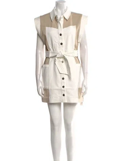 Pre-owned Misha Mini Dress W/ Tags In Neutral