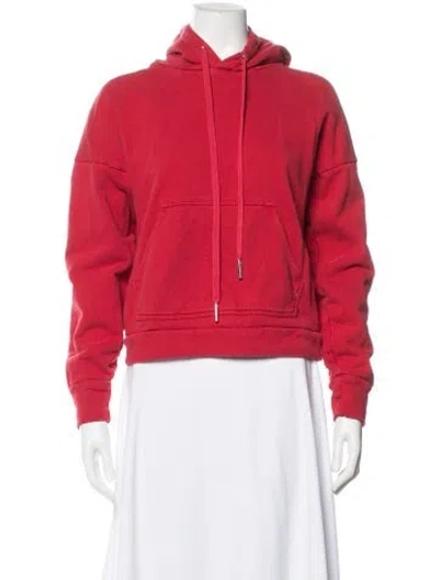 Pre-owned Misha Nonoo Crew Neck Long Sleeve Hoodie In Red