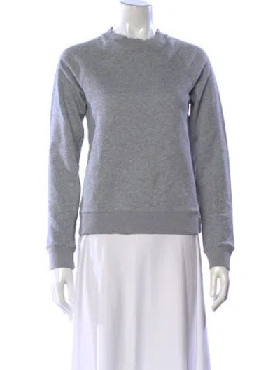 Pre-owned Misha Nonoo Crew Neck Long Sleeve Sweatshirt In Gray