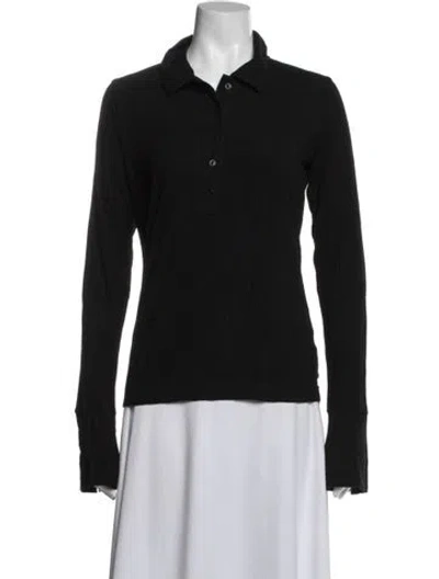 Pre-owned Misha Nonoo Long Sleeve Polo In Multi