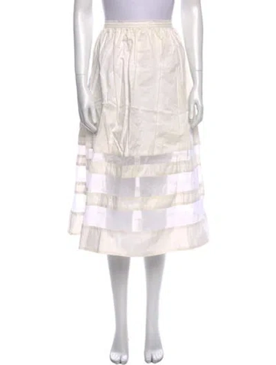 Pre-owned Misha Nonoo Midi Length Skirt In Neutral