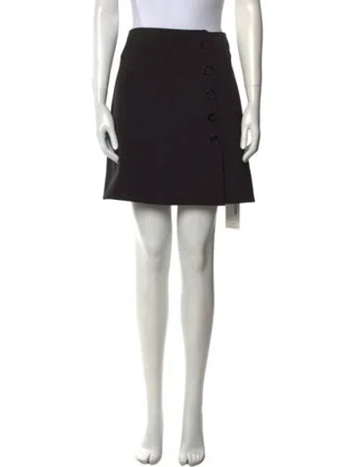 Pre-owned Misha Nonoo Mini Skirt In Black