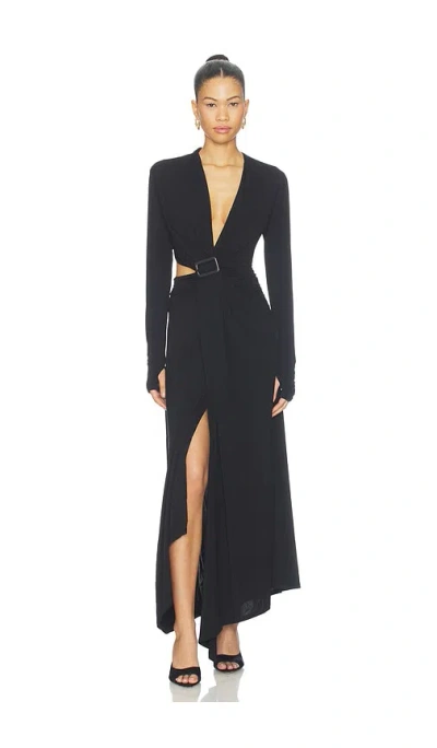 Misha Ona Longsleeve Dress In Black