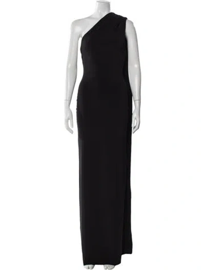 Pre-owned Misha One-shoulder Long Dress W/ Tags In Gray