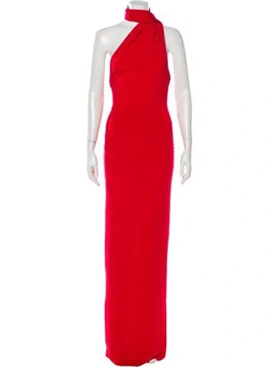 Pre-owned Misha One-shoulder Long Dress W/ Tags In Red
