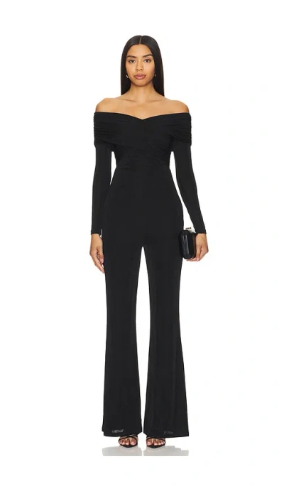 Misha Rylee Slinky Jumpsuit In Black
