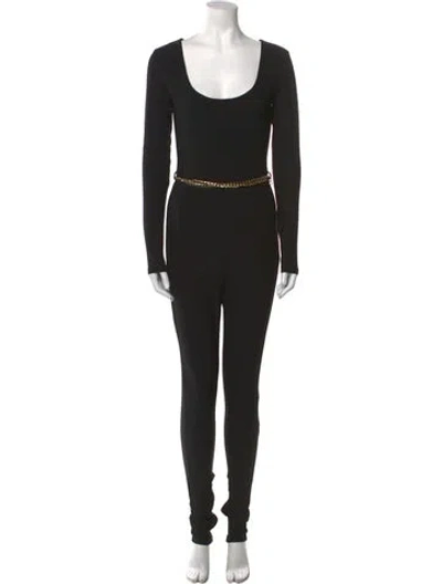 Pre-owned Misha Scoop Neck Jumpsuit W/ Tags In Black