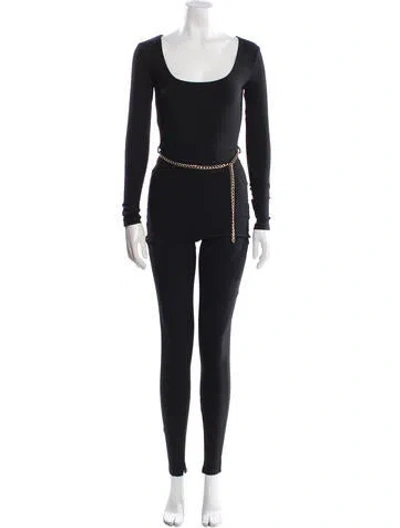 Pre-owned Misha Scoop Neck Jumpsuit W/ Tags In Blue