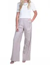 Misha Simone Wide Leg Pants In Taupe In Gray