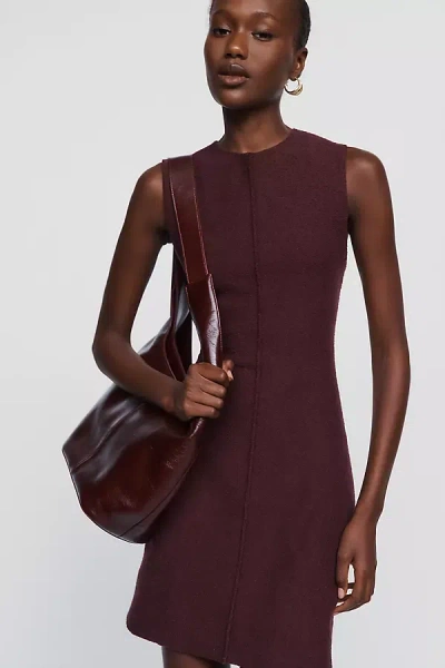 Misha Sweater Shift Dress In Purple