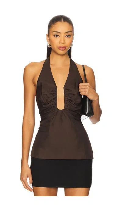 Misha The Alusia Silk Top In Multi