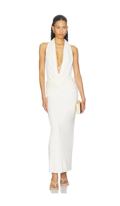 Misha The Cabana Cupro Dress In White