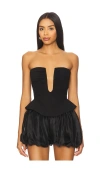 Misha The Caspian Corset Top In Black