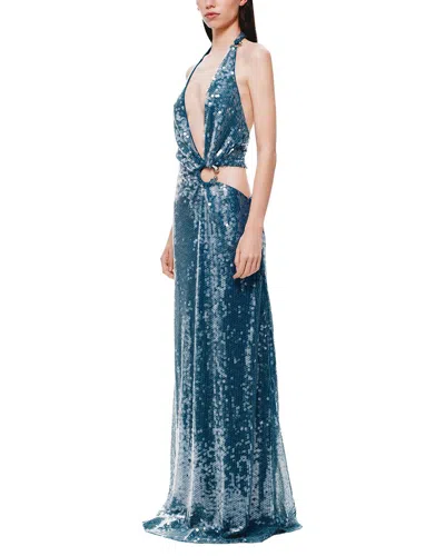 Misha The 'devon' Sequin Dress In Blue