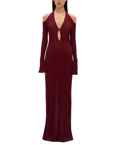Misha The 'echo' Knit Dress In Red