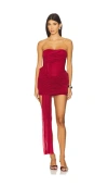 Misha The Ember Mini Dress In Red