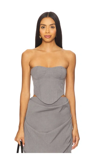 Misha The Henri Bustier Top In Gray