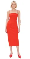 Misha The 'irisa' Bonded Dress Grenadine In Grenadine