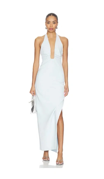 Misha The Lusi Crepe Maxi Dress In White