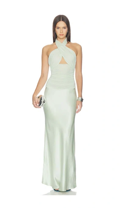 Misha The Nyx Contrast Dress In White