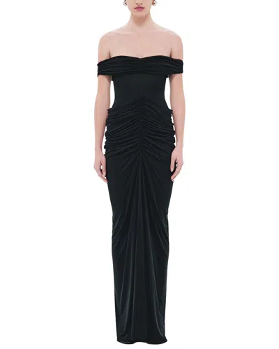 Misha The 'polaris' Cupro Dress In Black