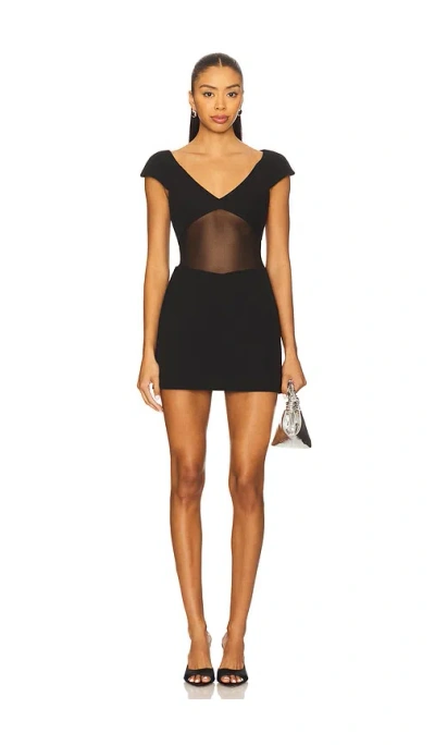 Misha The Salvador Bonded Crepe Mini Dress In Multi