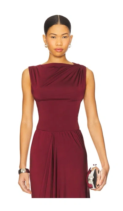 Misha The Sarin Jersey Top In Red