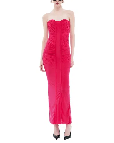 Misha The 'totem' Stocking Jersey Mini Dress In Pink