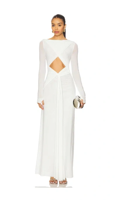 Misha The Transit Mesh Dress In White
