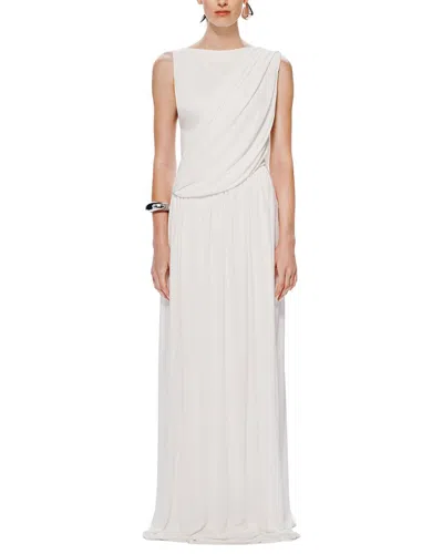 Misha The 'waterfall' Cupro Dress In White