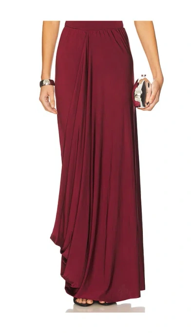 Misha The Waterfall Jersey Skirt In Red